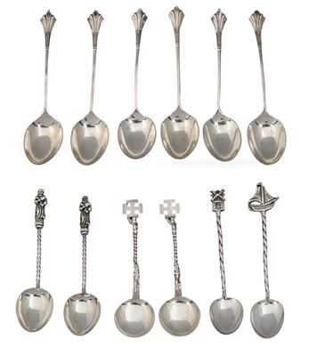 Lot 265 - A Collection of Assorted Silver Teaspoons,...