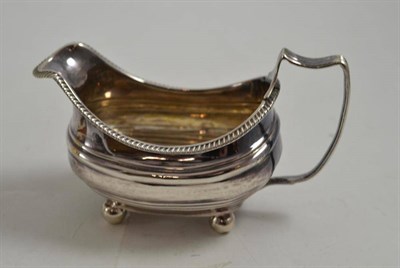 Lot 263 - Georgian silver cream jug, by Thomas Wallis & Jonathan Hayne, London 1817