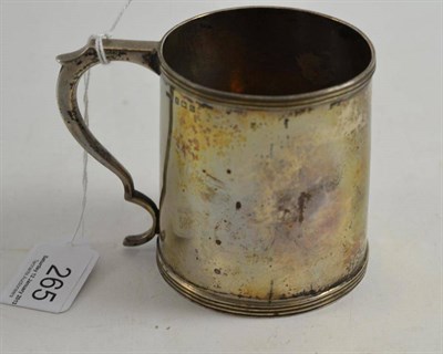 Lot 265 - A plain silver tapering mug, Birmingham 1913