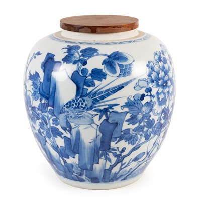 Lot 18 - A Chinese Porcelain Ginger Jar, Kangxi,...