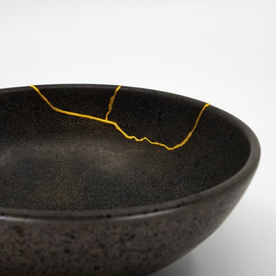 Lot Alchimella: Dark Grey Bowl, by Rebecca Proctor...
