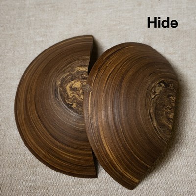 Lot Hide: Bowl, by Edmund Davies, 24cm by 7cm; the...