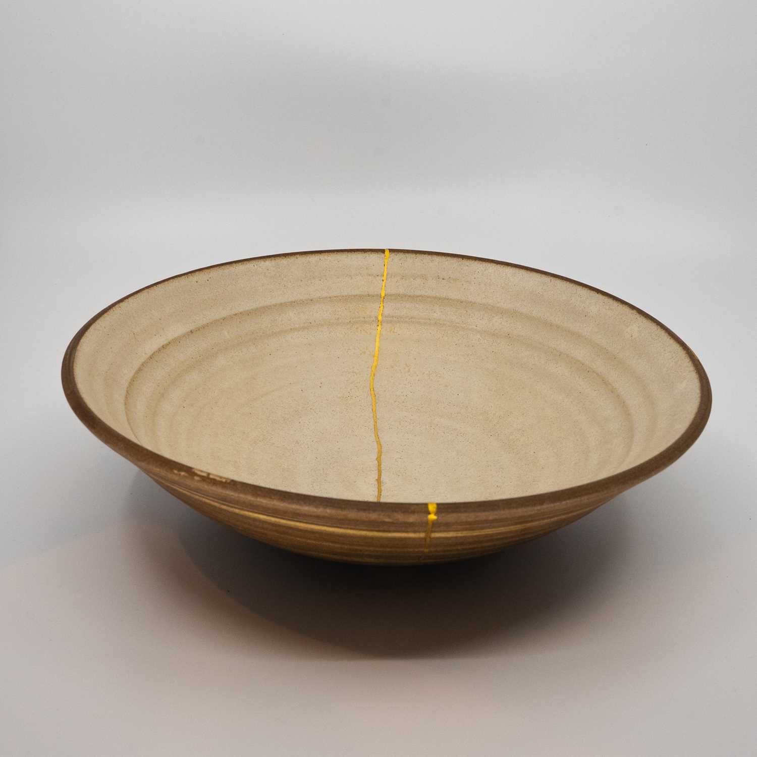 Lot Hide: Bowl, by Edmund Davies, 24cm by 7cm; the...