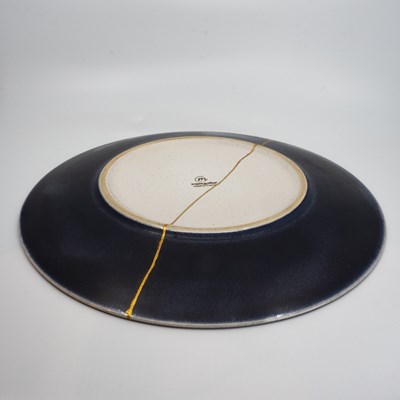 Lot Opheem: Large Plate by Montgolfier Ceramique,...