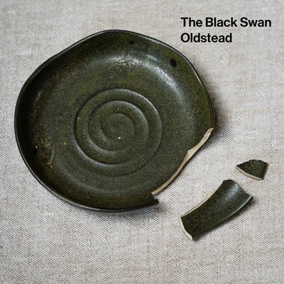 Lot The Black Swan: Green Bowl by Jane Schaffer,...