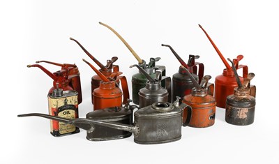 Lot 120 - A Collection of Twelve Oil Cans, to include...