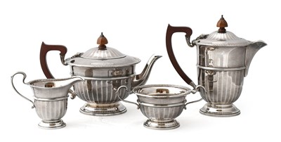 Lot 189 - A Four-Piece George V Silver Tea-Service, by...