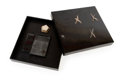 Lot 96 - A Japanese Lacquer Suzuribako (Writing Box),...