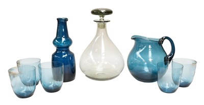 Lot 92 - Bertill Vallie Italian Glass Carafe, a...