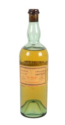 Lot L. Garnier Yellow Chartreuse, 1960s etched...