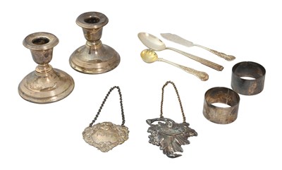 Lot 249 - A Collection of Assorted Silver, comprising...