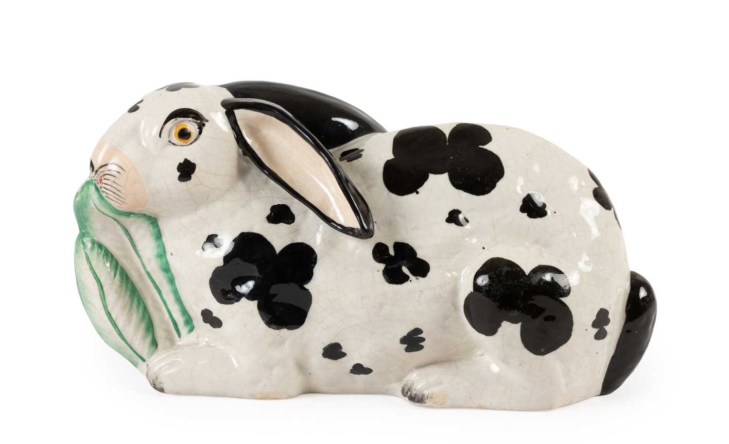 Lot 123 - A Staffordshire Pottery Rabbit, circa 1860,