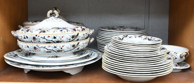 Lot 59 - A Victorian Earthenware Part Dinner Service,...