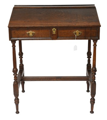 Lot 452 - A 19th Century Oak Clerk's Desk, on turned and...