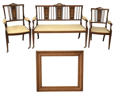 Lot 529 - An Edwardian Mahogany, Satinwood and Ivorine...