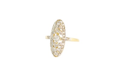 Lot 40 - A Diamond Cluster Ring, of foliate design, the...