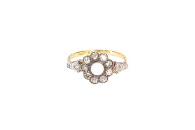 Lot 54 - An Opal and Diamond Cluster Ring, the round...