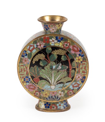 Lot 78 - A Chinese Cloisonne Enamel Moon Flask, 19th...