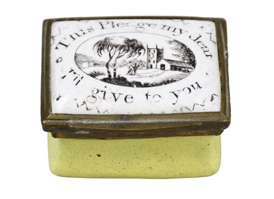 Lot 38 - An 18th Century Enamel Patch Box, of...