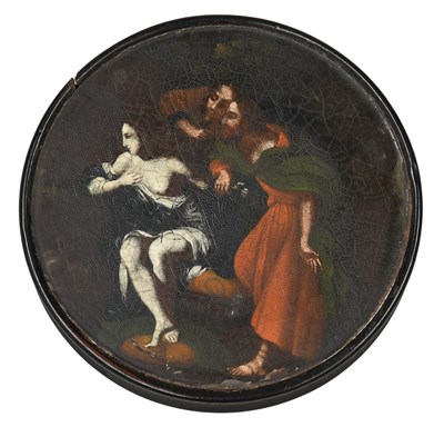 Lot 31 - An Early 19th Century Papier Mache Snuff Box,...