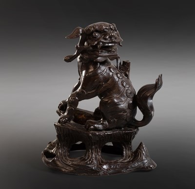 Lot 80 - A Chinese Bronze Incense Holder, 19th century,...