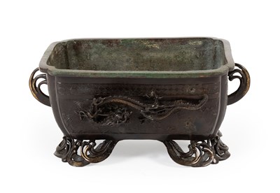 Lot 93 - A Japanese Bronze Censer, Meiji period, of...