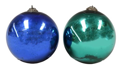 Lot 55 - Two 19th Century Glass Witch's Balls, of...