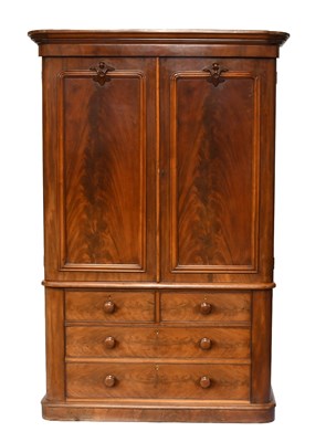 Lot 484 - A Victorian Mahogany Press Cupboard, converted...