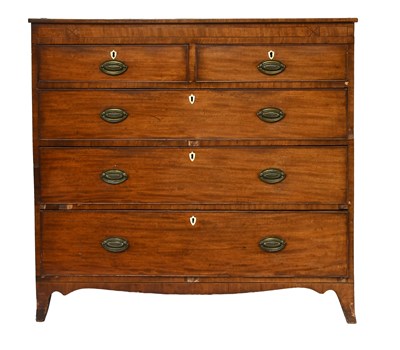 Lot 456 - A George III Mahogany Chest of Drawers,...