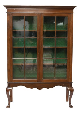 Lot 522 - A George II Style Mahogany Display Cabinet,...
