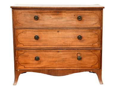 Lot 454 - A 19th Century Mahogany Chest of Drawers,...