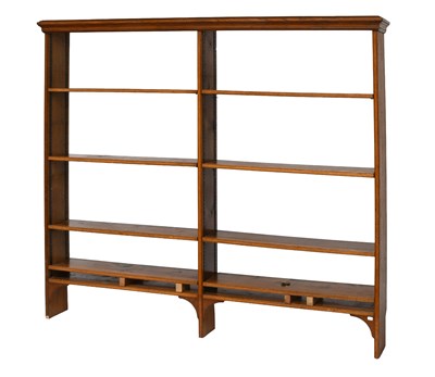 Lot 540 - An Early 20th Century Oak Open Bookcase, 189cm...
