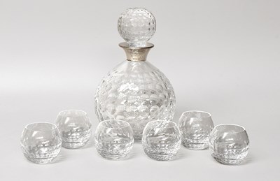 Lot 283 - An Elizabeth II Silver-Mounted Glass Decanter...