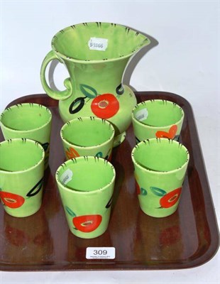 Lot 309 - A Susie Cooper lemonade set