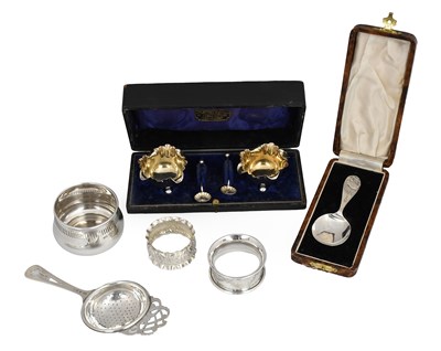 Lot 239 - A Collection of Assorted Silver, comprising a...