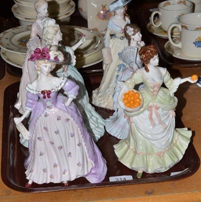 Lot 314 - Six Coalport figures 'Femmes Fatales'