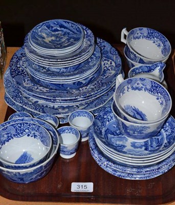 Lot 315 - Spode Italian tea and breakfast ware on one tray