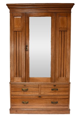 Lot 475 - A Late Victorian Mahogany Mirror Fronted...