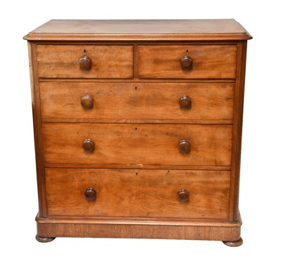 Lot 476 - A Victorian Mahogany Chest of Drawers, four...