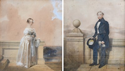 Lot 243 - British School (19th Century) Portrait of a...