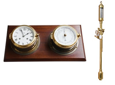 Lot 48 - A Reproduction Ships Type Barometer, bearing...
