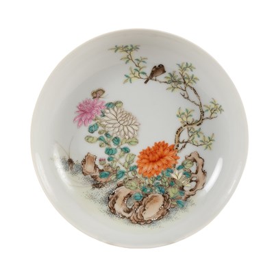 Lot 60 - A Chinese Porcelain Saucer Dish, Yongzheng...