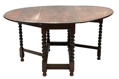 Lot 534 - An Oak Gateleg Table, 18th Century, with...