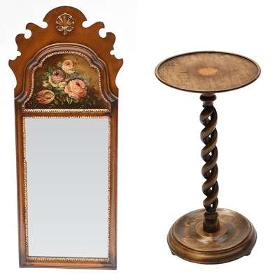 Lot 528 - A George III Style Mahogany Fret Cut Mirror,...