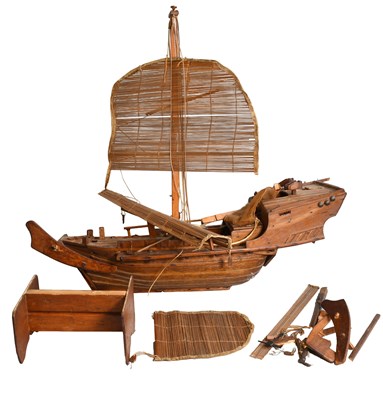 Lot 83 - A Scratch Built Model of a Chinese Junk (a.f.)