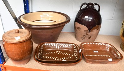 Lot 150 - A Small Collection of Country Pottery,...