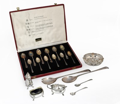 Lot 245 - A Collection of Assorted Silver and Silver...
