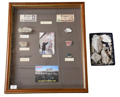 Lot 70 - Berlin Wall Commemorative Display, with wall...