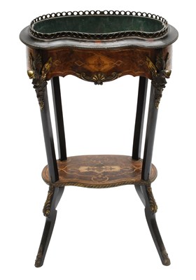 Lot 521 - A Victorian Inlaid Walnut Jardiniere Stand,...