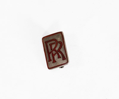Lot 16 - A Silver Rolls-Royce Enamel Chauffeurs Lapel...